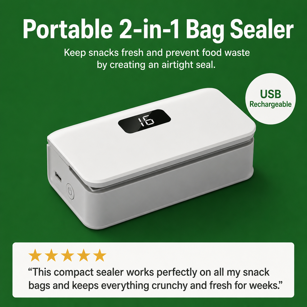 Portable 2-in-1 Bag Sealer